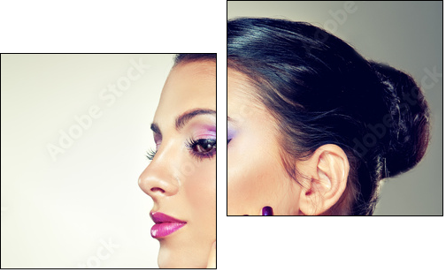 Beauty Portrait - Two-piece canvas, Diptych