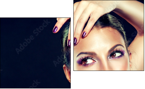 Beauty Portrait - Two-piece canvas, Diptych