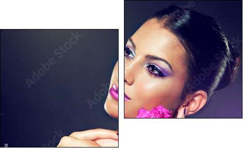 Beauty Portrait - Two-piece canvas, Diptych