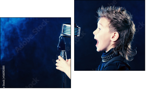 school of music - Two-piece canvas, Diptych