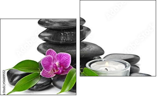 orchid - Two-piece canvas, Diptych