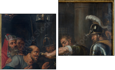 Antwerp - The Torture of Jesus by  Antoon de Bruyn - Two-piece canvas, Diptych