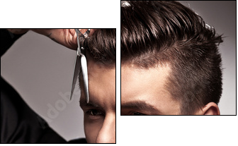 hairdresser - Two-piece canvas, Diptych