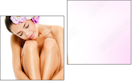 beautiful female figure. perfect skin. - Two-piece canvas, Diptych