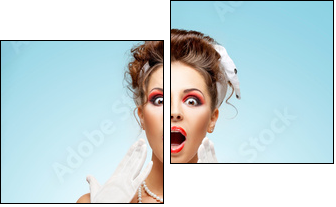 Full of emotions. - Two-piece canvas, Diptych