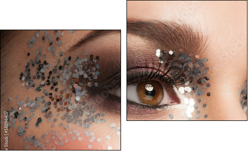 Eye Makeup - Two-piece canvas, Diptych