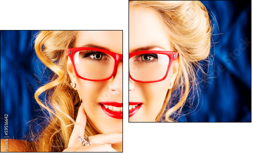 closeup retro - Two-piece canvas, Diptych