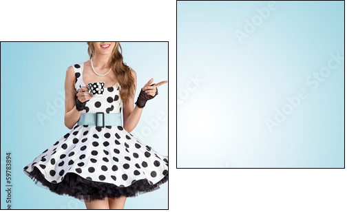 It is teatime. - Two-piece canvas, Diptych