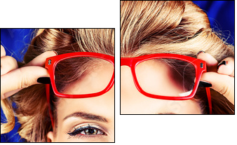 red kiss - Two-piece canvas, Diptych