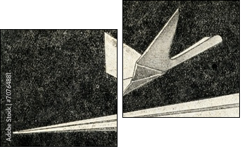 Paper airplanes - Two-piece canvas, Diptych