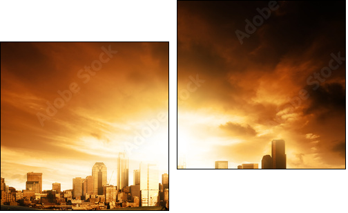 Urban Doom - Two-piece canvas, Diptych