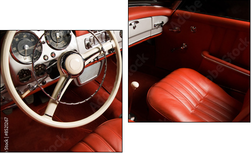 Luxury car interior - Two-piece canvas, Diptych