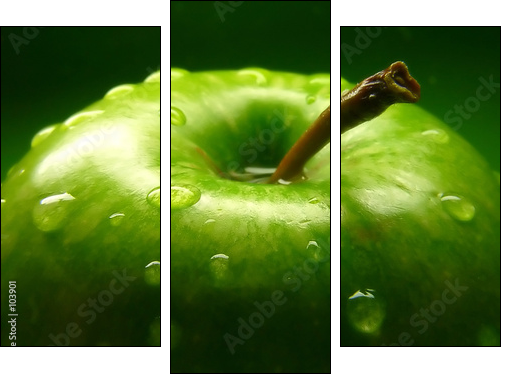 green apple - Three-piece canvas, Triptych