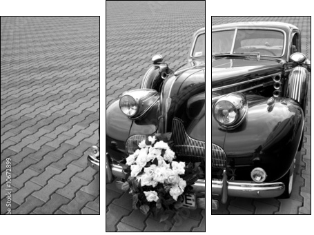 Wedding limousine - Three-piece canvas, Triptych
