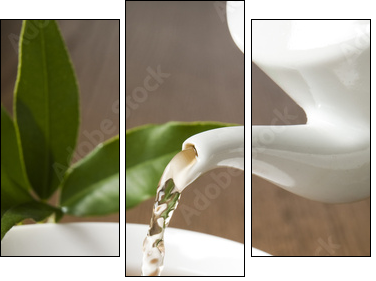 tea - Three-piece canvas, Triptych