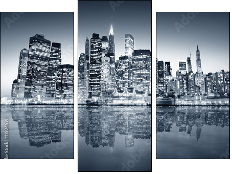 New York manhattan - Three-piece canvas, Triptych