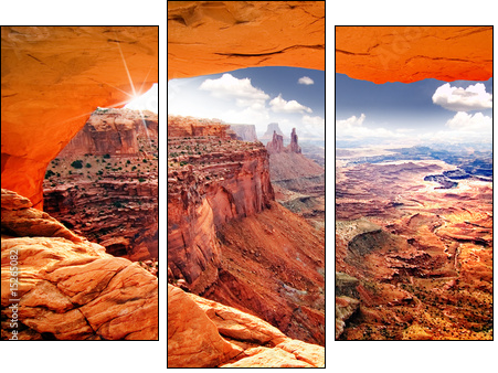 Heavenly view of world - Three-piece canvas, Triptych