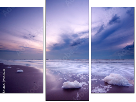 ocean at night - Three-piece canvas, Triptych