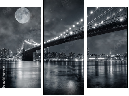 Brooklyn Bridge - Three-piece canvas, Triptych