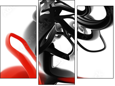 Dynamic forms - Three-piece canvas, Triptych