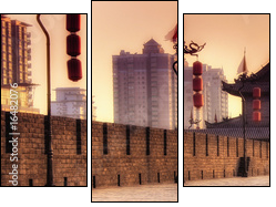 Xi'an / Xian (China) - Cityscape - Three-piece canvas, Triptych
