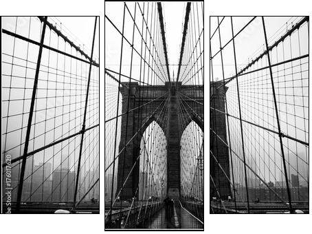 Brooklyn bridge - Three-piece canvas, Triptych