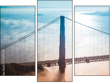 San Francisco Skyline - Three-piece canvas, Triptych