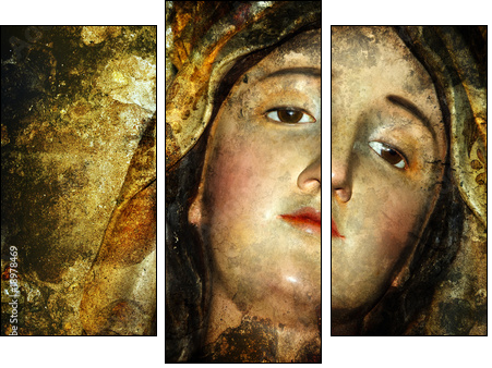 virgin maria - Three-piece canvas, Triptych
