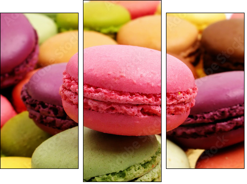 macarons - Three-piece canvas, Triptych