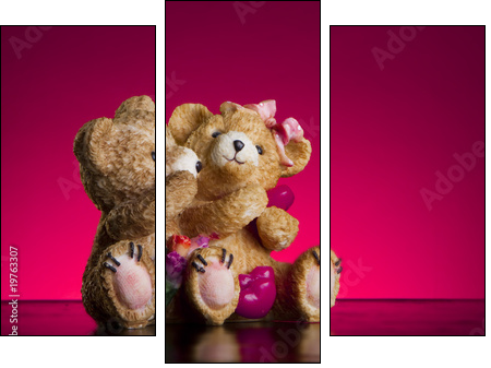 Valentine Concept - Three-piece canvas, Triptych