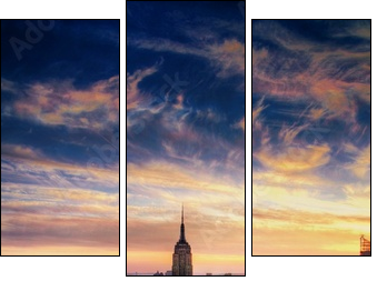 New York City Empire State Building - Three-piece canvas, Triptych