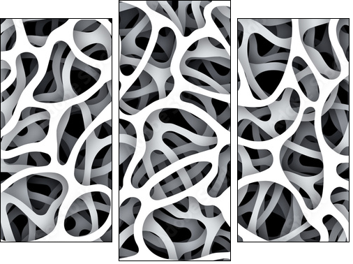 Hintergrund organisch - Three-piece canvas, Triptych