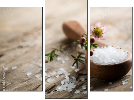 Bath salt - Three-piece canvas, Triptych