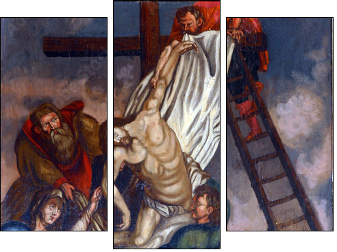 Deposition from the Cross - Three-piece canvas, Triptych