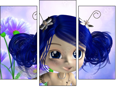 fee - Three-piece canvas, Triptych