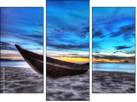 Boat - Three-piece canvas, Triptych