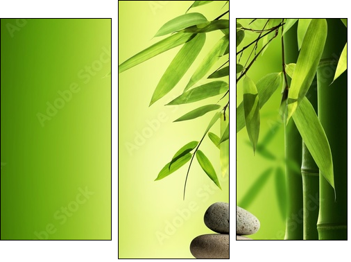 Spa still life - Three-piece canvas, Triptych