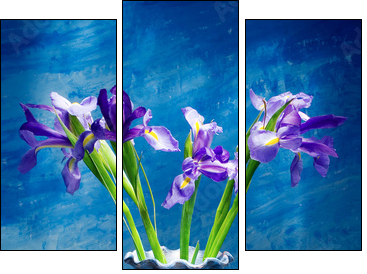 irises - Three-piece canvas, Triptych