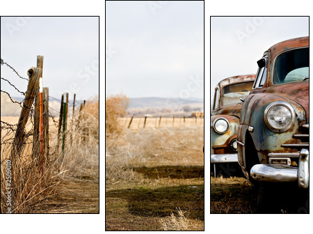 vintage cars - Three-piece canvas, Triptych