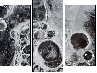 frostbound bubbles like grapes - Three-piece canvas, Triptych