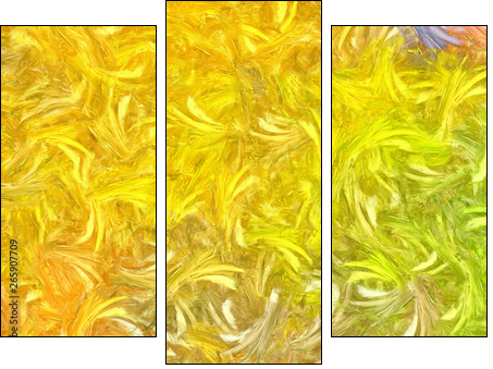 Abstract impressionism painting in Vincent Van Gogh style imitation. Art design background pattern for artistic creative printing production. Wall poster or canvas print template for interior decor. - Three-piece canvas, Triptych