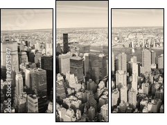 New York City Manhattan panorama aerial view - Three-piece canvas, Triptych