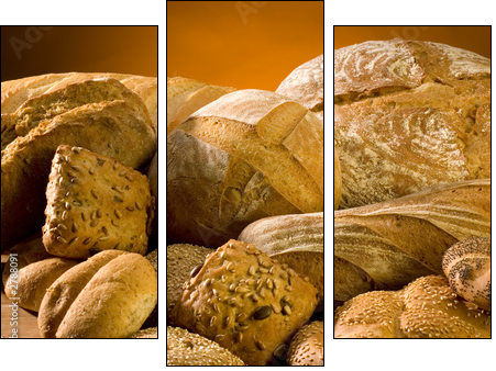 bread - Three-piece canvas, Triptych