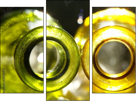 butelki - Three-piece canvas, Triptych