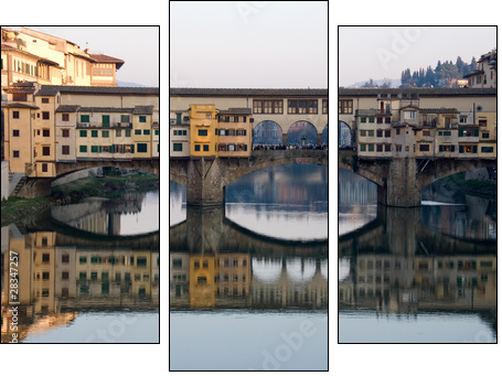 Ponte Vecchio a Firenze - Three-piece canvas, Triptych