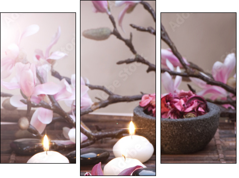 Spa - Three-piece canvas, Triptych