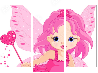 Cute little baby Love fairy - Three-piece canvas, Triptych