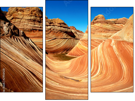 the wave - Three-piece canvas, Triptych