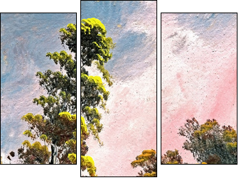 Summer landscape - Three-piece canvas, Triptych