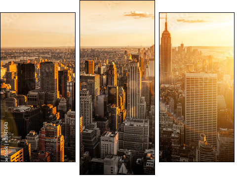 New York - Three-piece canvas, Triptych